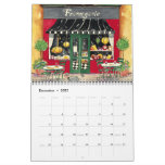 French Cafes, Calendar