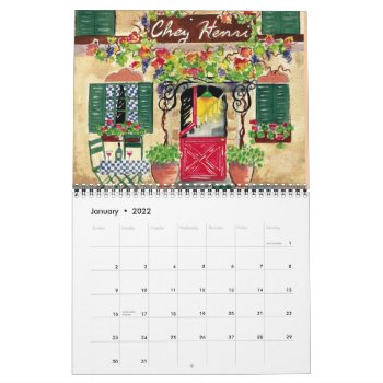 French Cafes  Calendar by ormsbyeditions at Zazzle