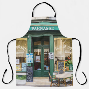 French cafes: Versailles cozy scene. Apron