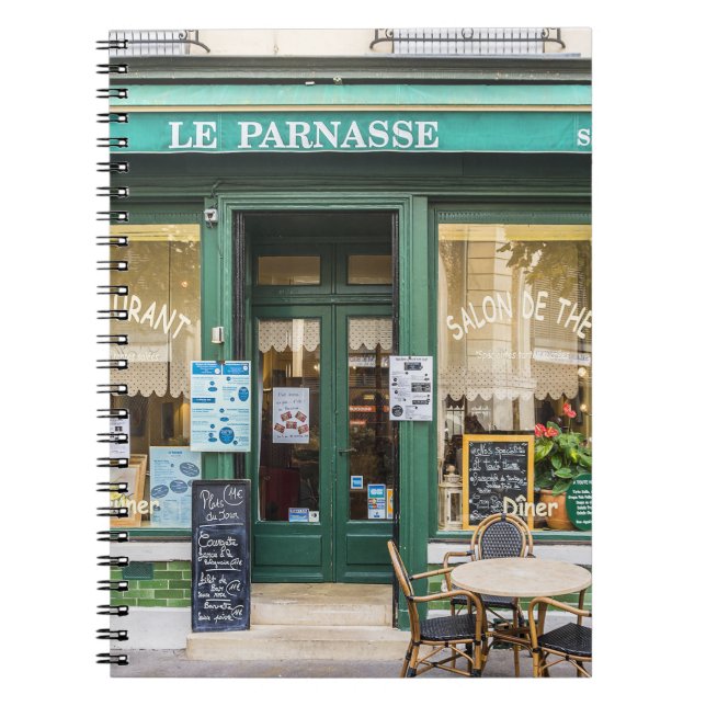 French cafes: Versailles cozy scene. Notebook (Front)