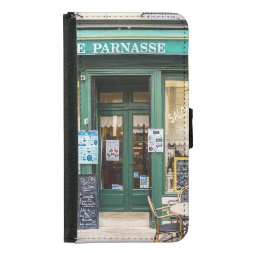 French cafes Versailles cozy scene Samsung Galaxy S5 Wallet Case