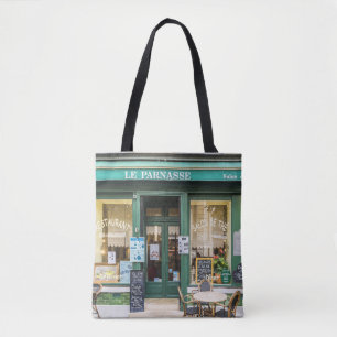 French cafes: Versailles cozy scene. Tote Bag