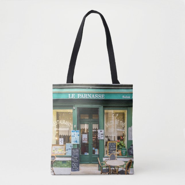 French cafes: Versailles cozy scene. Tote Bag (Front)