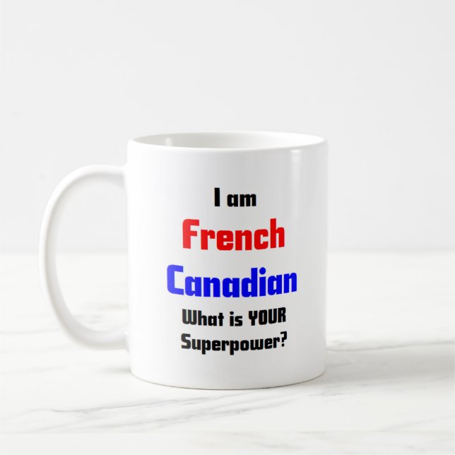 french canadian coffee mug (Left)