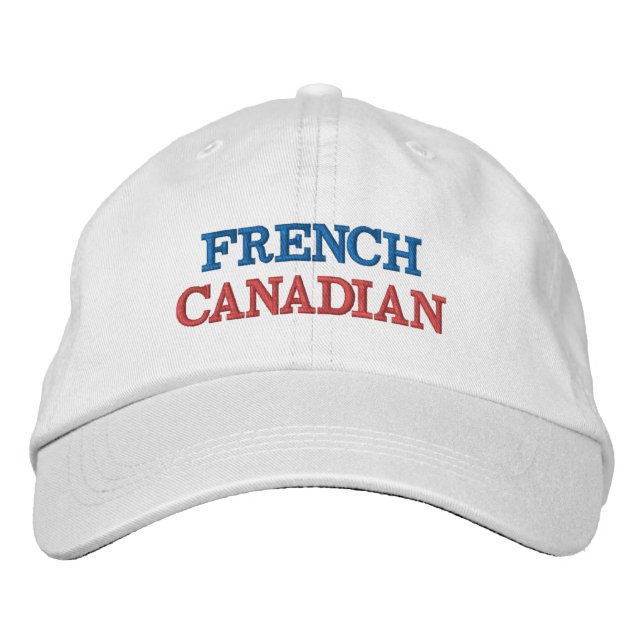 FRENCH CANADIAN EMBROIDERED BASEBALL CAP (Front)