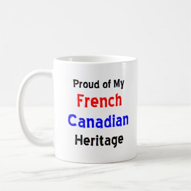 french canadian heritage coffee mug (Left)