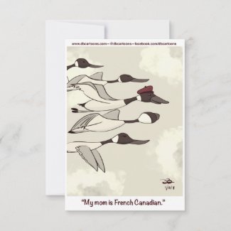 French Canadian Thank You Card