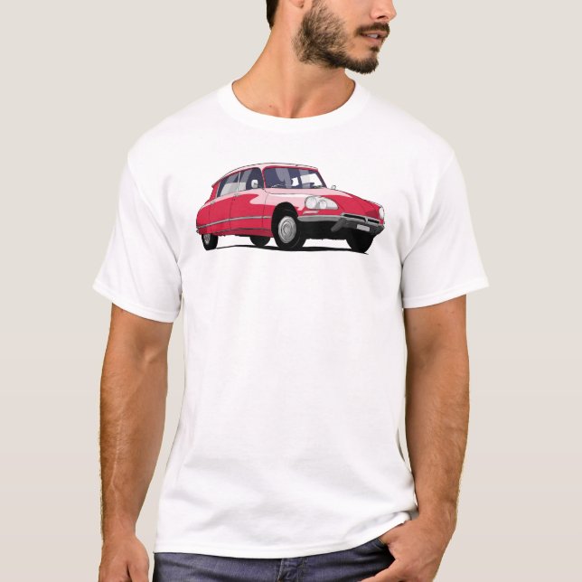 French Car Citroen DS Classic Car T-Shirt (Front)