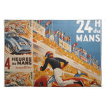 French Car Race Vintage - 24h Du Mans Placemat at Zazzle