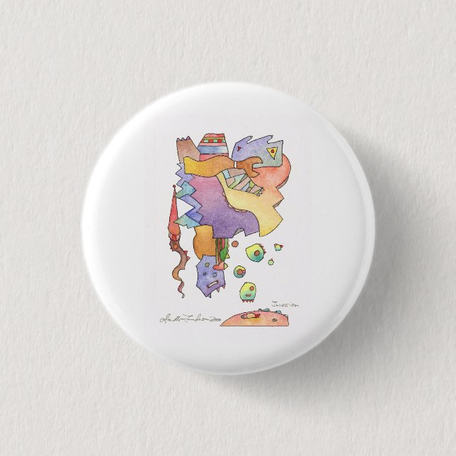 French Carneval in south of France Button (Front)
