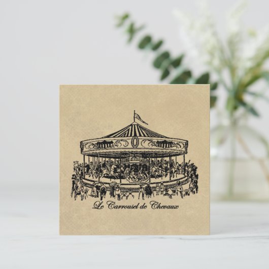 French Carousel Horses Apparel and Gifts (Standing Front)