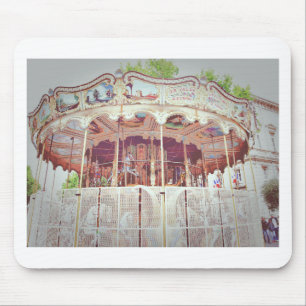 French carousel mouse pad