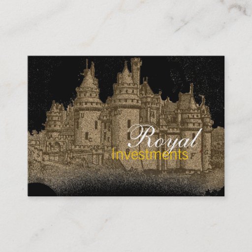Customizable French Castle Royal Business Cards