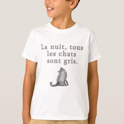 French Cats Saying Products T_Shirt