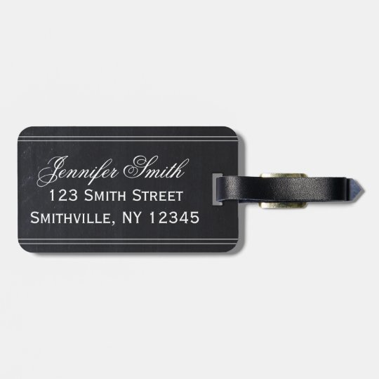 French Chalkboard Luggage Tag
