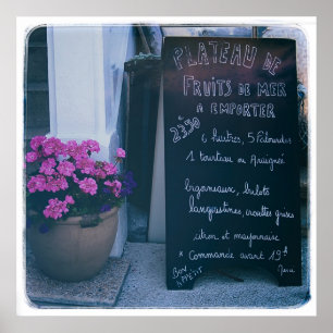 French Chalkboard Menu Poster