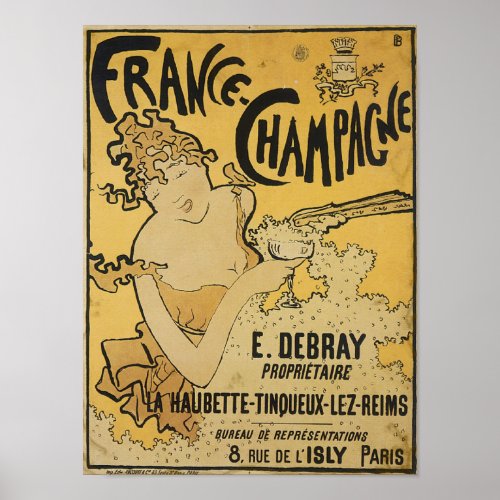 French Champagne Poster