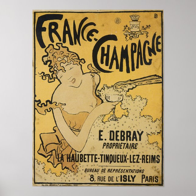 French Champagne Poster (Front)