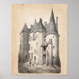 French Chateau Decor chateau architecture art no.7