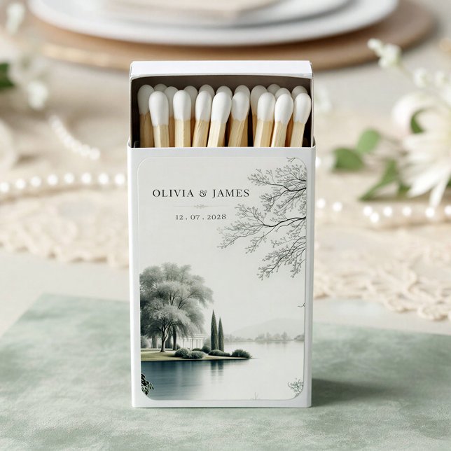 French Château Secret Garden Wedding Matchboxes (Creator Uploaded)