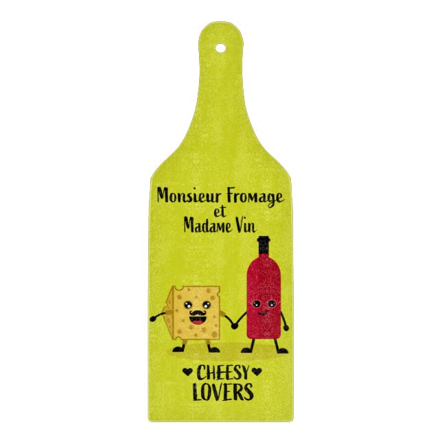 French cheese and wine gifts cutting board (Front)