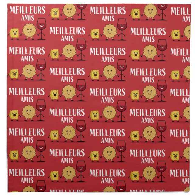 French cheese lovers  cloth napkin (Front)