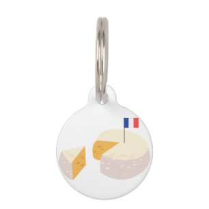 French Cheese Pet ID Tag