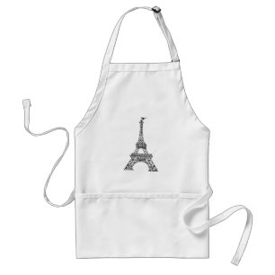 French Chef Eiffel Tower Tourist Landmark Paris Adult Apron