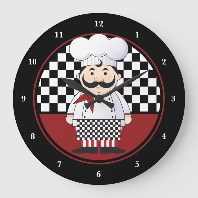 French Chef Large Clock (Front)