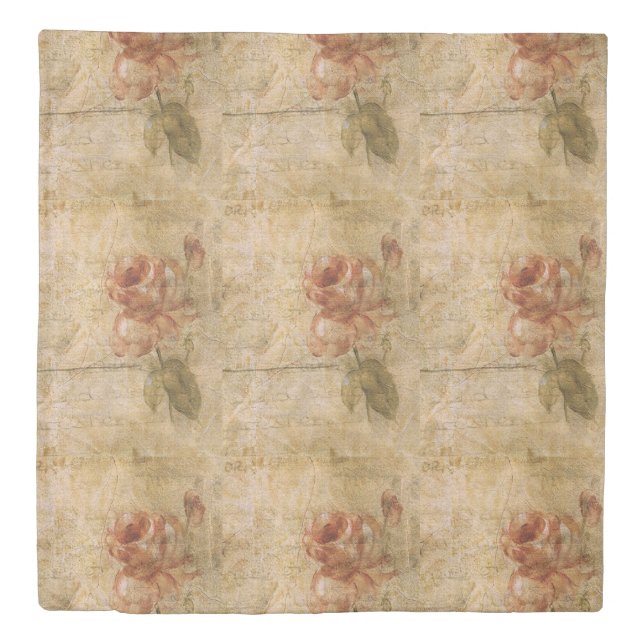 French chic,country rustic,floral pattern,roses,re duvet cover (Front)