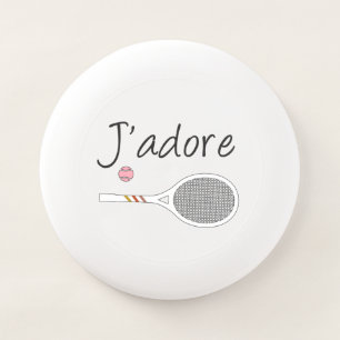 French Chic J'adore Tennis Player Design    Wham-O Frisbee