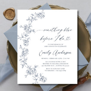 French Chinoiserie Something Blue Bridal Shower