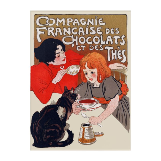 French Chocolate Party Steinlen Art (Front)