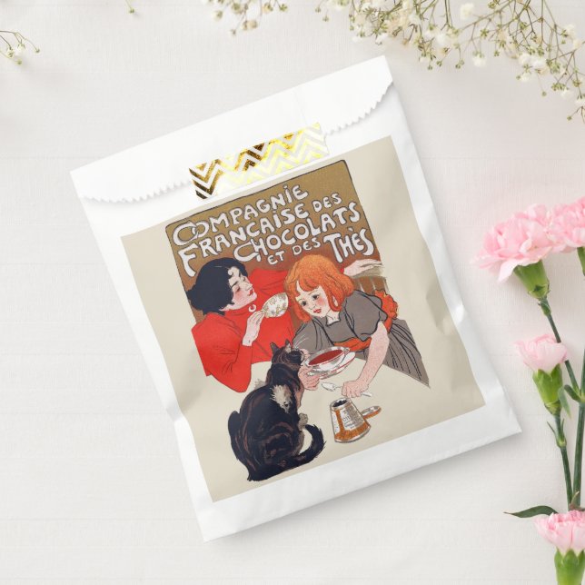 French Chocolate Party Steinlen Art Favor Bag (Sealed)