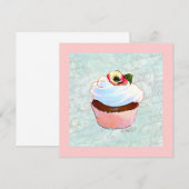 French Chocolate Pink Cupcake (Front/Back)
