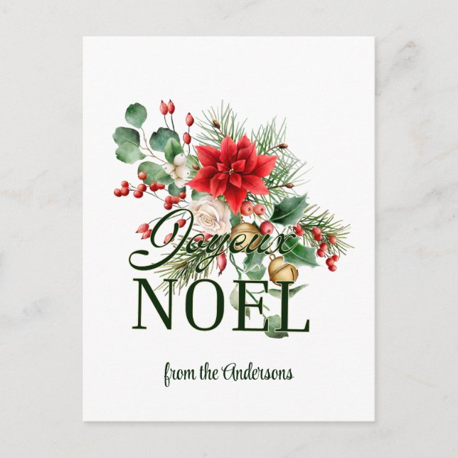 French Christmas Card Joyeux Noel (Front)