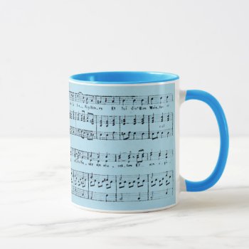 French Christmas Sheet Music Mug by LeAnnS123 at Zazzle