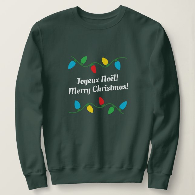 French Christmas Sweater Joyeux Noël! (Design Front)