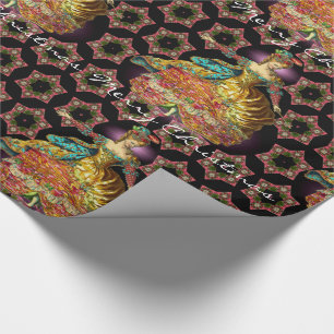 French Christmas Wrapping Paper