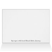 French Church pipe organ, Berlin Cards (Inside Horizontal (Top))