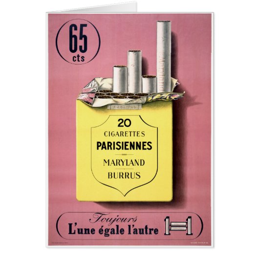 French Cigarettes Vintage Poster Restored (Front)