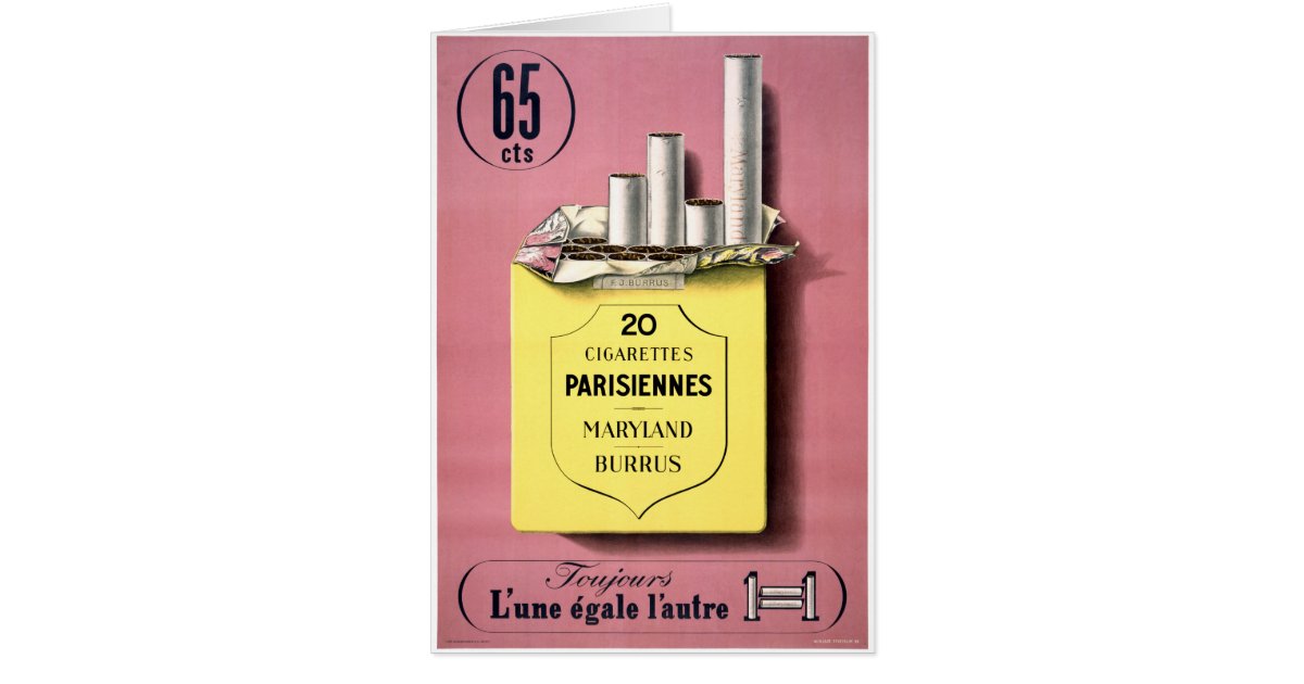French Cigarettes Vintage Poster Restored Zazzle