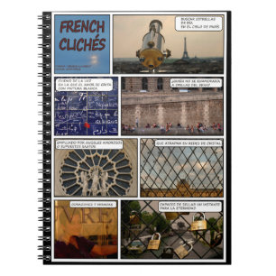 French Clichés Notebook black background