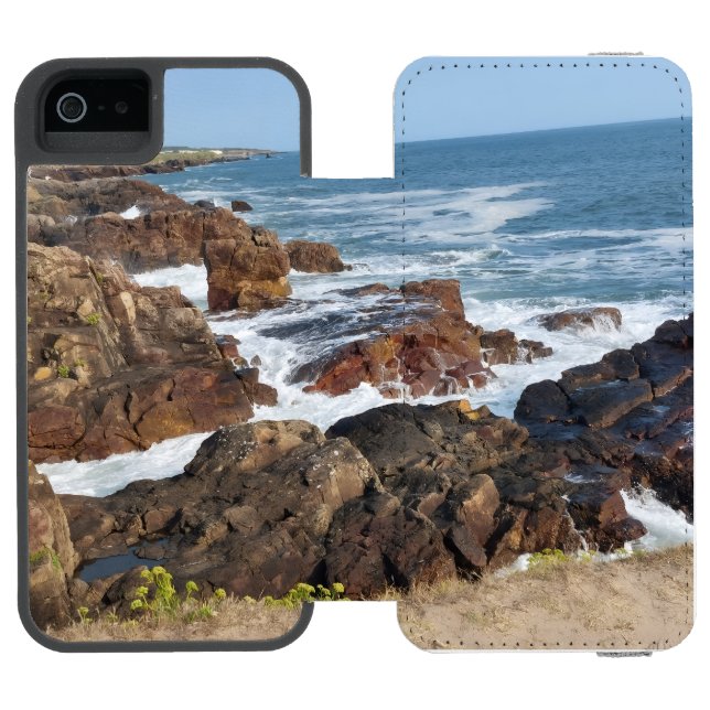 French coastline in Vendée Incipio iPhone Wallet Case (Folio Open)