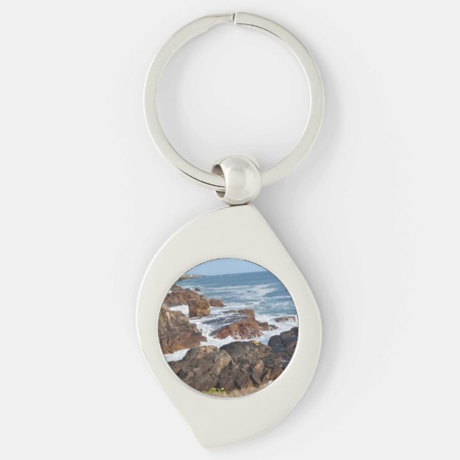 French coastline in Vendée Keychain (Front)