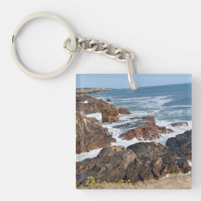 French coastline in Vendée Keychain (Front)