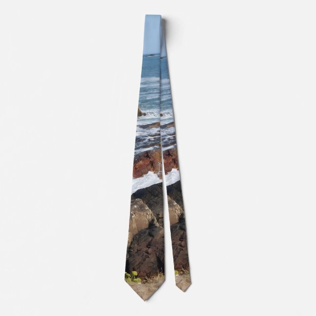French coastline in Vendée Neck Tie (Front)