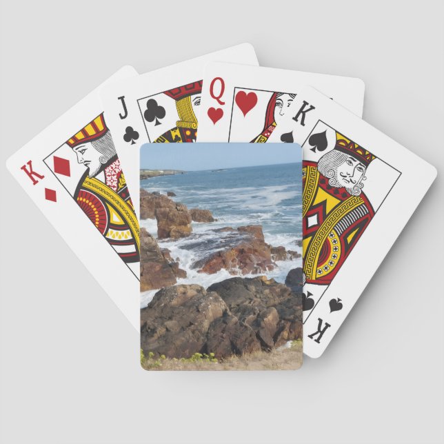 French coastline in Vendée Poker Cards (Back)
