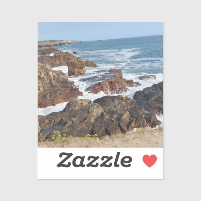 French coastline in Vendée Sticker (Sheet)