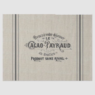 French Cocoa Grain Sack Tissue Paper